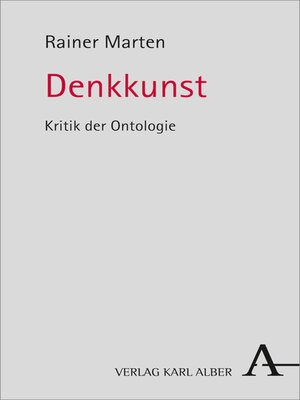 cover image of Denkkunst